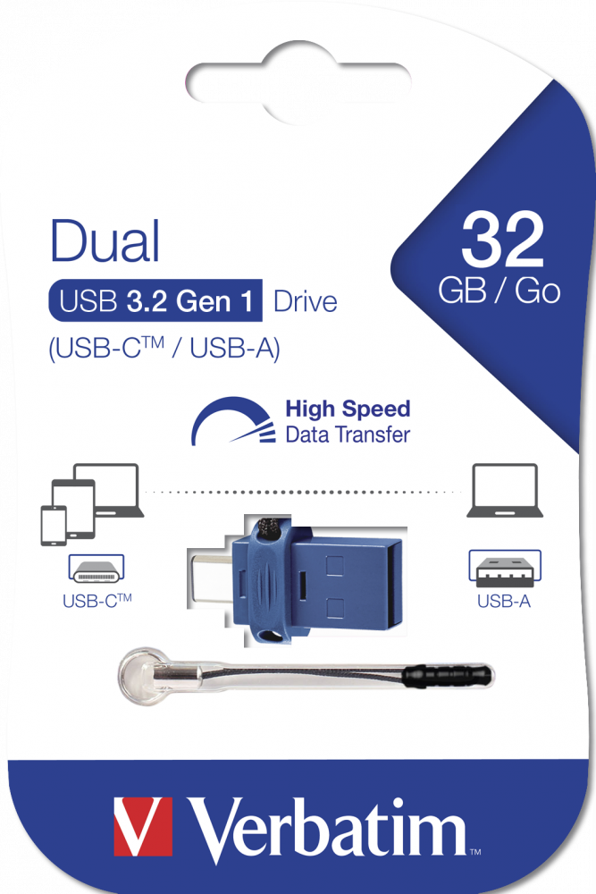 Clé USB à double connectique USB-C/USB-A 32 Go