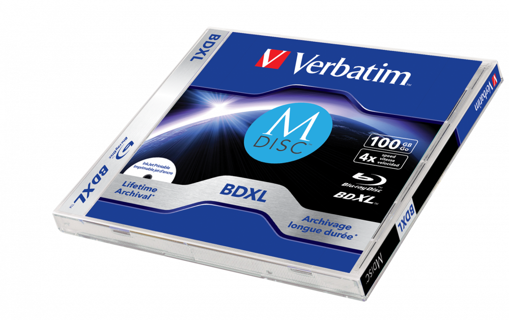 Verbatim MDISC Lifetime archival BDXL 100GB - boîtier avec lot de 1