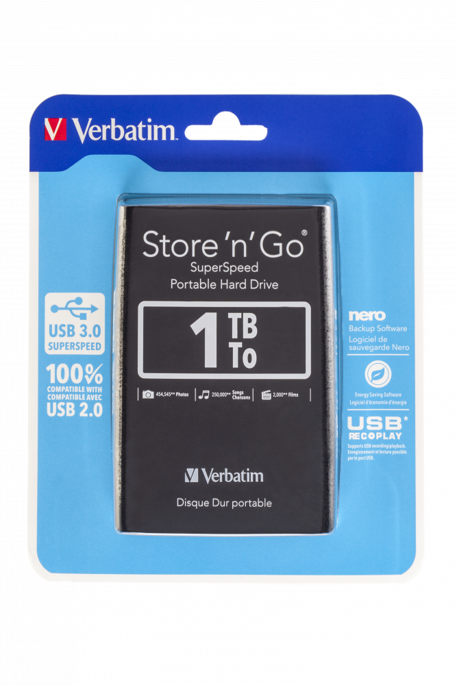 USB Store 'n' Go 3.0 Disque dur portable 1 To, noir
