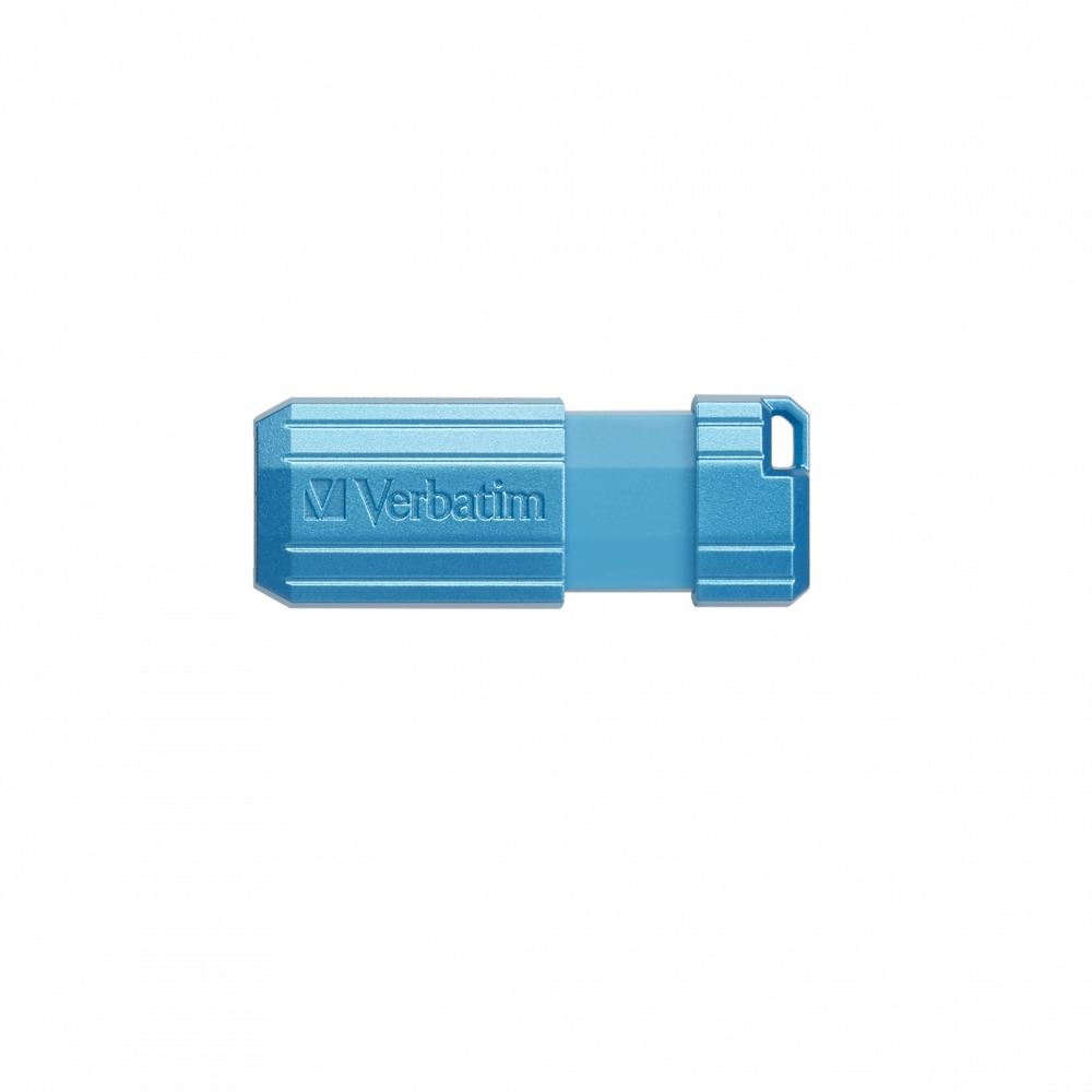 Micro-clé USB PinStripe de 128 Go bleu Caraïbes