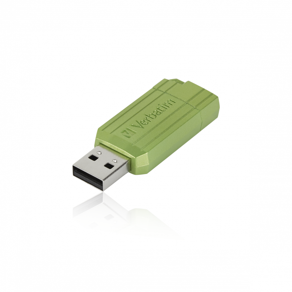 Micro-clé USB PinStripe de 16 Go vert eucalyptus