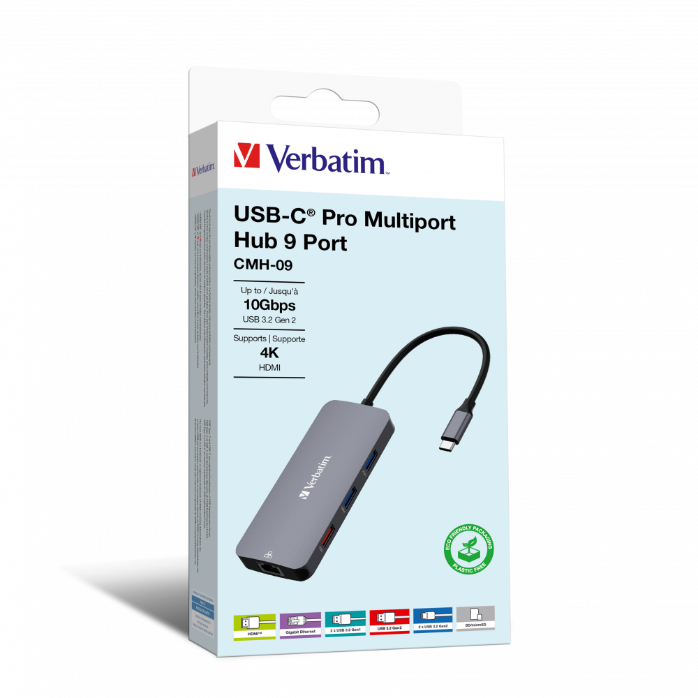 Hub Pro Multiports USB-C CMH-09 : 9 ports