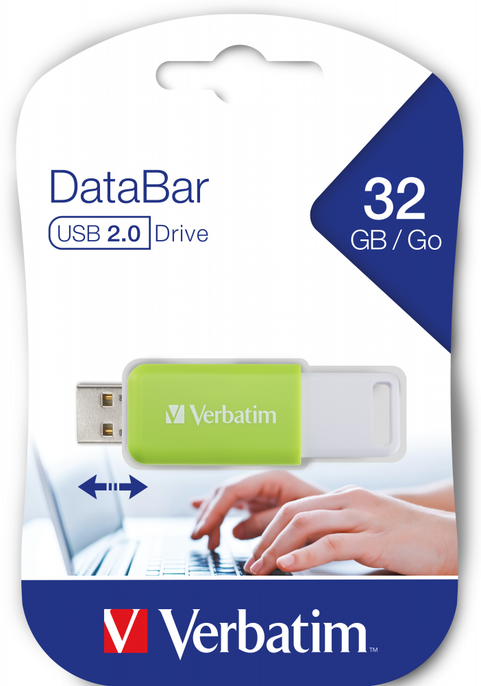 Clé USB DataBar 32 Go Vert