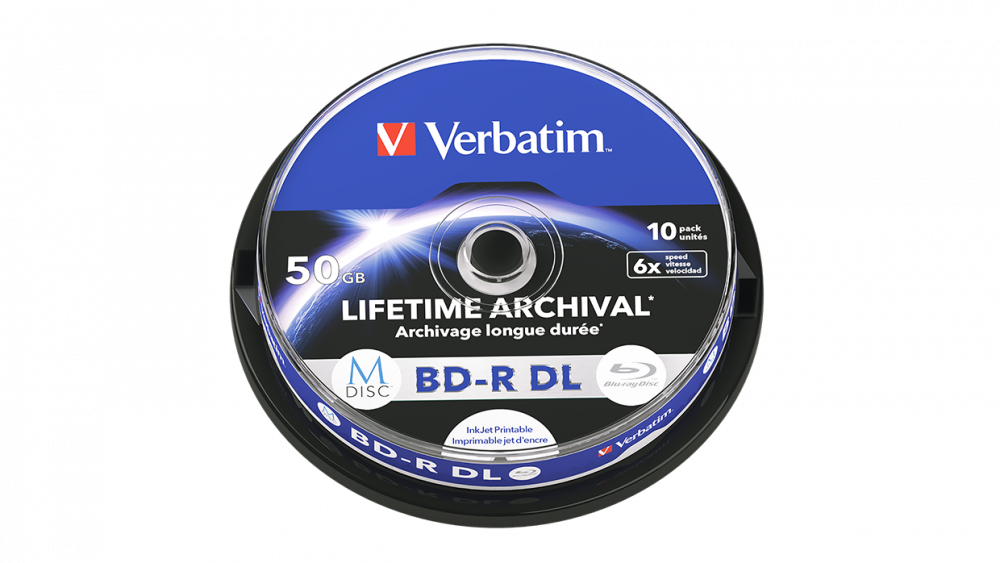 Verbatim MDISC Lifetime Archival BD-R DL - 10 Pack Spindle