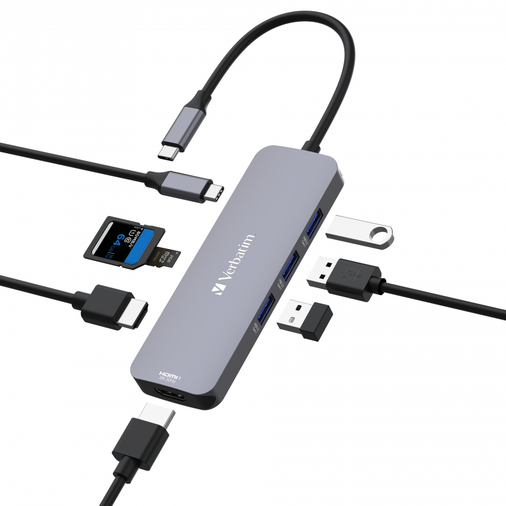 Hub Pro Multiports USB-C CMH-08 : 8 ports