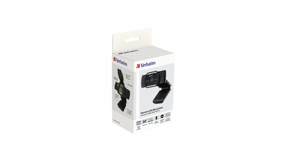 Webcam avec micro Webcam AWC-01 Full HD 1 080 p Autofocus