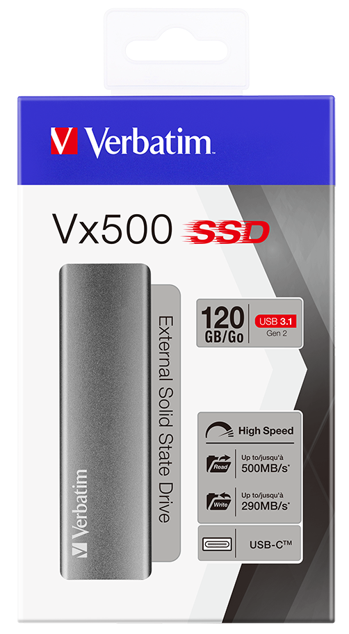 Disque SSD externe Vx500 USB 3.2 Gén 2 120 Go